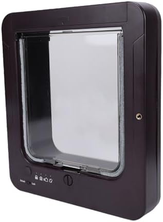 generic Smart Pet Door, Advanced Smart Sensing Technology for Cats and Dogs, Easy Installation with Remote Control, Durable Plastic Material