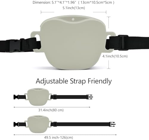 AUDWUD Magnetic Dog Treat Pouch with Adjustable Belt for All Waist Sizes