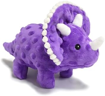 Plush Squeaky Dog Toys, Soft Stuffed Animals Dog Toy with Squeaker, Interactive Crinkle Dog Toys, Puppy Teething Chew Toy for Small, Medium & Large Breeds