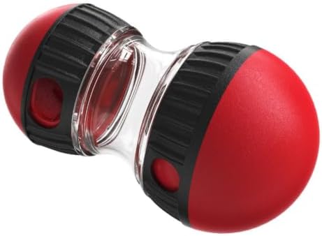 Interactive Dog Treat Dispenser, Pumpkin Shaped Slow Feeder Puzzle Toy for Small Medium Large Dogs, BPA Free ABS Dog Food Dispensing Toy for Indoor Outdoor Use, Red