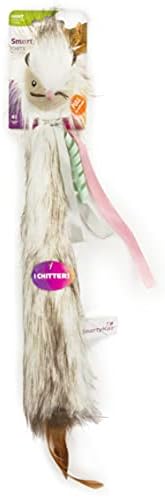 SmartyKat Chitter Critter Squirrel Electronic Sound Plush Kicker Cat Toy, Battery Powered - Gray, One Size (Pack of 2)