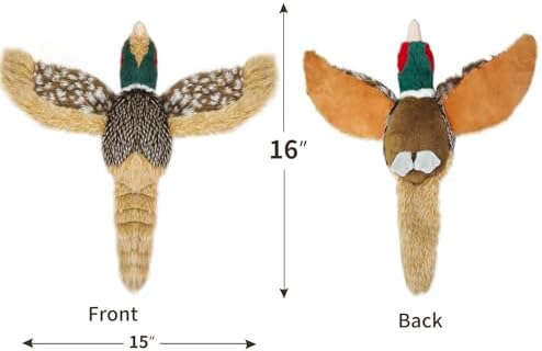Dog Toys Interactive Pheasant Toy Puzzle and Squeaky, Suitable for Small Medium and Large Dogs Bird Toys, Stuffed Animal Toys for Dog, Plush Toy for Dogs