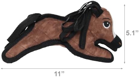 TUFFY® : Pony Dog Toy: Ultra Durable Plush Toy with Multiple Layers & Reinforced Seams, Washable and Floats, Original Construction
