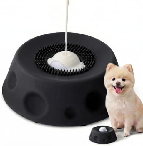Lick and Roll Bowl for Dogs - Slow Feeder with Rolling Ball, Anxiety Relief