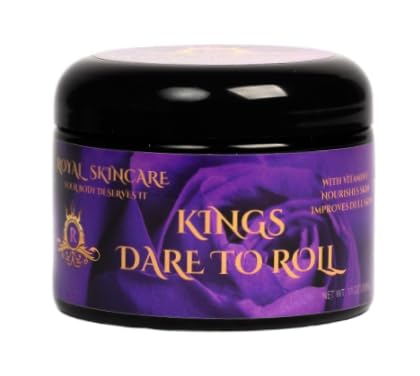 Dare To Roll, Royal Skincare Kings Premium Body Butter for Men - Hydrating Skincare for Men with Dry Skin, Uneven Skin Tone, Reducing Wrinkles, Restoring Skin Appearance, 8 oz, 12 oz (12 oz)