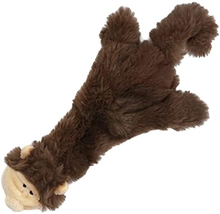 Best Pet Supplies 2-in-1 Stuffless Squeaky Dog Toy - Monkey, Small | No-Stuffing, 2 Built-in Squeaker, No Mess, Soft, Interactive Indoor & Outdoor Play, Lightweight, Perfect for Moderate Chewer
