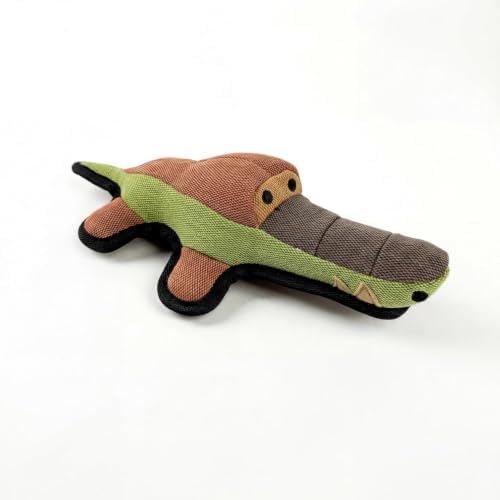 Selly's Den Durable Dog Toy with Squeaker, 3 Layer Tough Chew Toy, Reinforced Fabric, 11.5 Inches, Interactive Pet Toy for All Breeds