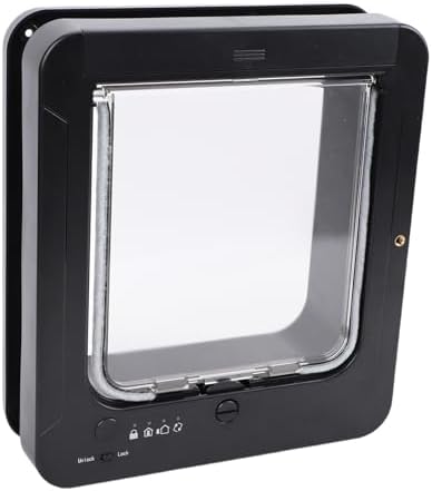 Mingzhe Smart Cat Door Automatic with 2-Way Entry for Cats and Dogs Easy