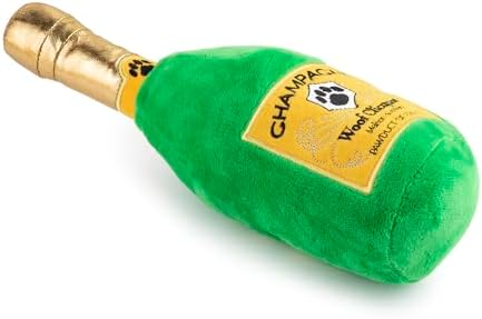 Haute Diggity Dog Woof Clicquot Classic Plush Dog Toy Wine Parody Chew Toys