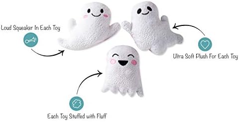 Fringe Studio, Hey Boo, Small Plush Dog Toy 3PCS Set, PetShop Collection (289452)