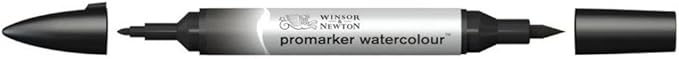 Winsor & Newton ProMarker Watercolor Marker, Ivory Black