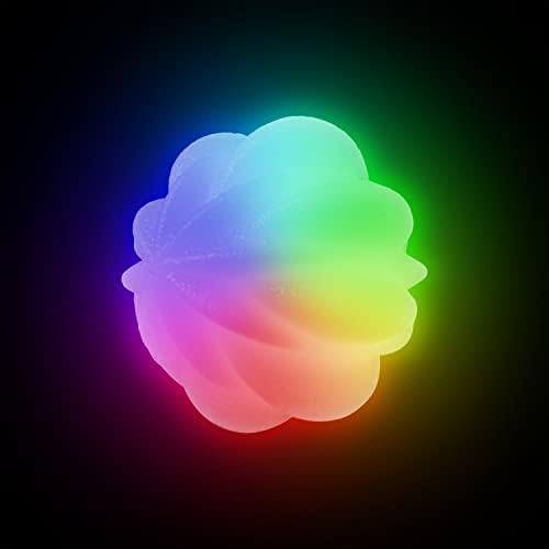 Nite Ize GlowStreak Wild LED Ball, Bouncy Motion Activated Light Up Dog Ball for High Energy Dogs, Disc-O
