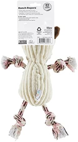 Outward Hound by Charming Pet Ranch Roperz Cow Plush Squeaky Dog Toy