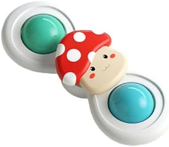 Suction Cup Cat Toy, Interactive Suction Cup Window Spinner Toys, Wall Mount Spinning Cat Toy for Indoor Cats, Durable Interactive Pet Toy, Mushroom
