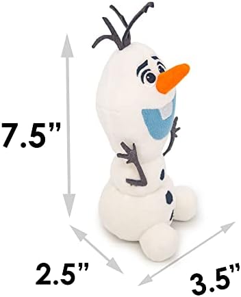 Buckle-Down Disney Dog Toy Frozen Olaf Surprised Sitting Pose Pet Toy Plush