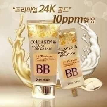 V22 Korea Collagen & Luxury Gold BB Cream SPF50+/PA+++ Say goodbye to blemishes and uneven skin tone - 1.69Oz