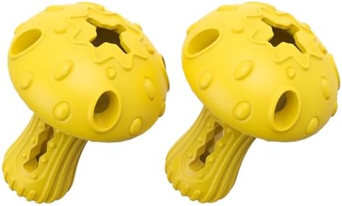 Dog Chew Toys for Aggressive Chewers, Rubber Treat Dispensing Stimulation Toy to Keep Them Busy, Durable Interactive Enrichment Puzzle Toy for Medium Large Breed Dogs