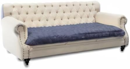 Dogs/Cats Bed Mats, Dog Pad Washable Removable Couch Cover with Anti-Slip Back, Plush Long Fur Mat, Perfect for Small, Medium and Large Dogs.(Noble Gray-Bubble, 30"x70")