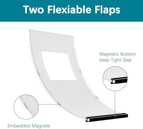 HARDLIGHT Aluminum Extra Large Dog Door for Door, Easy Installation