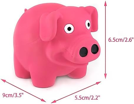CHIWAVA 3PCS 3.2'' Squeak Latex Puppy Toy Standing Animal Set for Small Dog