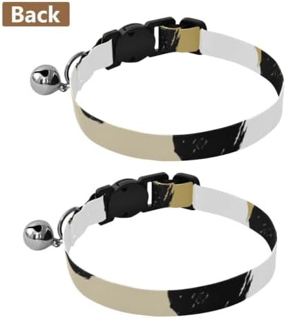 Cute Black Polka Dot Collars for Cats, 2 Pack Cat Collar with Bell