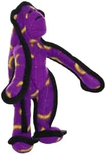 TUFFY - World's Tuffest Soft Dog Toy - Zoo Junior Monkey - Squeakers - Multiple Layers. Made Durable, Strong & Tough. Interactive Play (Tug, Toss & Fetch). Machine Washable & Floats