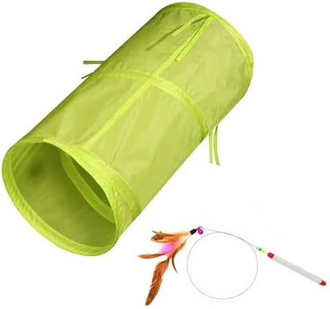 iCAGY Cat Tunnel for Indoor Small Cats Kittens Rabbits, Foldable Tube Toys