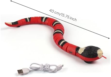 Electric Snake Toy for Cats & Dogs, Interactive Moving Cat Toy