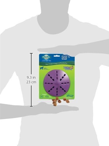 PetSafe Busy Buddy Twist 'n Treat Dispensing Dog Toy, Large | Twist Halves Apart for Quick Treats or Closer for a Challenge, Patented Treat Meter, Top-Rack Dishwasher Safe
