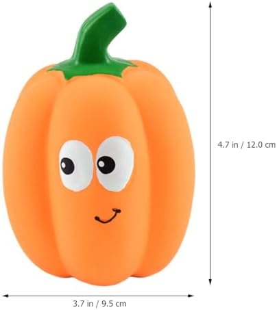 balacoo Squeaky Dog Toys - Halloween Latex Pumpkin Dog Chew Toys, Puppy Chew Ball for Pet Interactive Play, Grinding Teeth