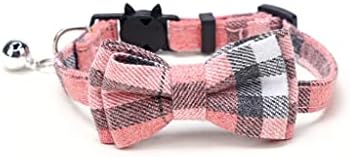 Colorful Plaid Grid Collars Cotton Striped Bowknot Bow Tie Puppy Small Dog Party Bandana Collar