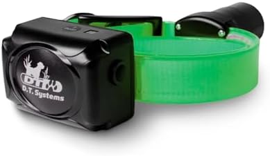 DT SYSTEMS RAPT1450 Upland Beeper Additional Collar Receiver for RAPT1450 Dog Training System, Rechargeable Programmable 12-23" Adjustable Add-On E-Collar - Green