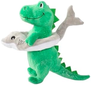 Fringe Studio Plush Dog Toy, Shark Week REX (289879) for All Breed Sizes