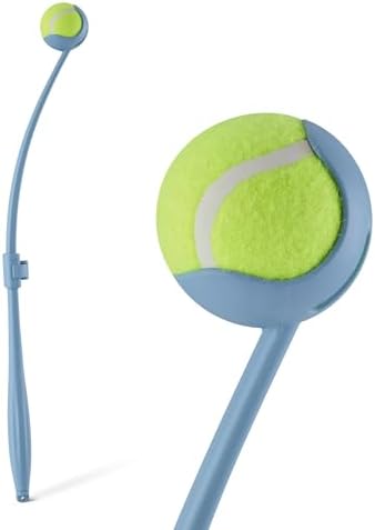 Amazon Basics Dog Ball Launcher with Detachable Handle, Tennis Ball Included, Plastic Pet Fetch Thrower