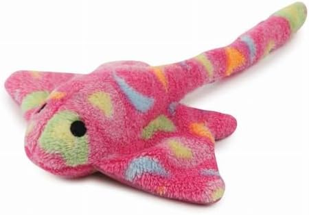 Zanies Sea Charmer Dog Toys, Pink Stingray, 11"