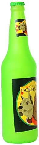 SILLY SQUEAKERS Tuffy 2 Pack Beer Bottle Dog Toy: Squeaky Dog Toy, Washable and Floats, Vinyl