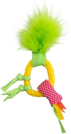 Catstages Dental Pineapple Teether – Chew Toy for Cats and Kittens – Textured Fabric and Mesh – Coated in Catnip Oil – Supports Teething Relief