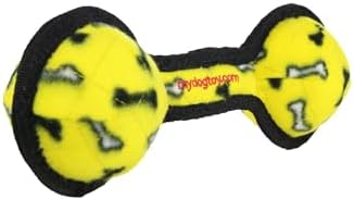 TUFFY® : 2 Ball Tug Dog Toy: Ultra Durable Plush Toy with Multiple Layers & Reinforced Seams, Washable and Floats, Original Construction