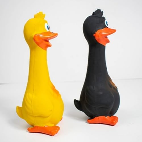 Squeaky Dog Toys for Aggressive Chewers, Cute Animal Interactive Dog Toys for Playing Chewing, Latex Pet Chew Toys Outdoor & Indoor for Puppy Small Medium Large Dogs (Black)