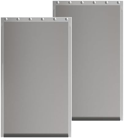 2-Pack Extra Large Dog Door Replacement Flaps with Screws | Compatible with PetSafe Freedom PAC11-11040, Flexible No-Warp Flaps, Durable Pet Door Replacement Flaps, 13 1/8" x 24 7/8"