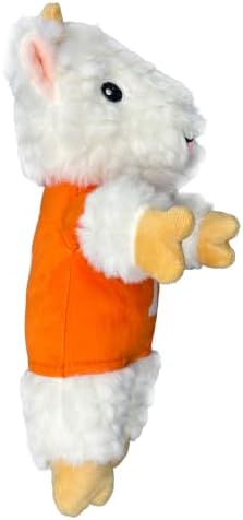 Pets First NCAA Tennessee Volunteers Goat Plush Toy for Dogs and Cats with Squeaker, Wearing a Team Jersey! Fun & Sporty Goat Shaped Dog Chew Toy, Interactive Pet Toy