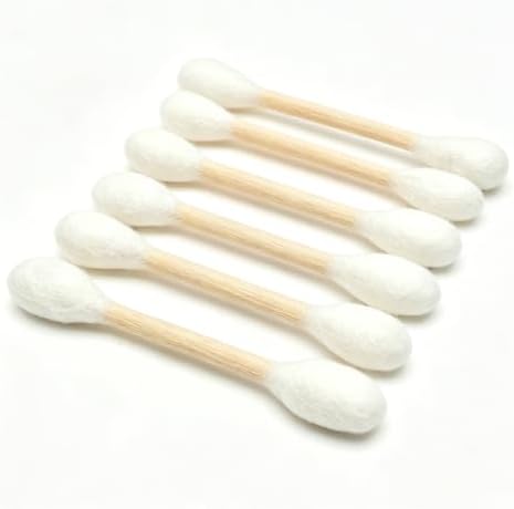 6 PCS Catnip Toy, Cotton Swabs Cat with Catnip, Swabs Catnip Toys Soft Plush Kicker Toys, Giant Kitten Chew Sticks Sturdy Teething Chew Toy for Indoor Cat, (White)