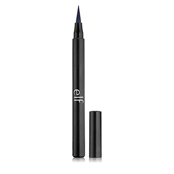 e.l.f. Intense Ink Eyeliner, Enhances The Lash Line With Rich & Long-Lasting Color, Tip For Precise Application, Vegan & Cruelty-Free, Blackest Black