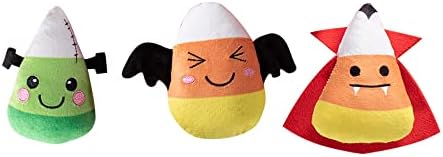 Fringe Studio, Candy Corns, Small Plush Dog Toy 3PCS Set, PetShop Collection (289403)