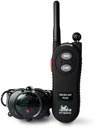DT SYSTEMS Micro iDT Plus Waterproof 6-22" Rechargeable Expandable Dog Training E-Collar, 900-Yard Range, 16 Stimulation Levels, Vibration Assist
