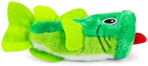Jeffers Pet Animal Themed Dog Toy, 9" - Big Mouth Bass