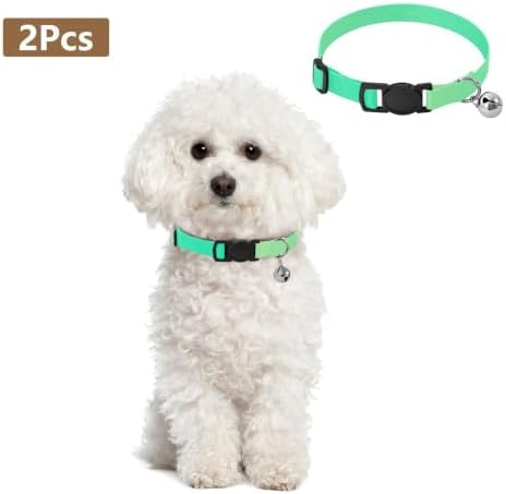 Green Gradient Kitten Collars 2 Pack Collars for Cats Adjustable Length 10.6" to 17.1"