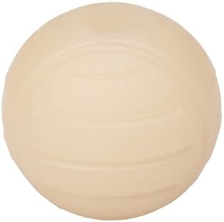 Amazon Basics Interactive Bouncy Durable Rubber Dog Toy Balls, 2.5 inch, Blue, Beige, Orange, Pack of 3