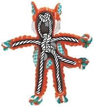 KONG Floppy Knots Dog Toy Bundle for Small/Medium Dogs – Durable Plush Toys with Internal Knotted Ropes & Squeakers – Minimal Stuffing for Less Mess (Bunny and Fox, Small/Medium)