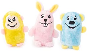ZippyPaws Squeakie Buddies for Small & Medium Dogs - Pack of 3